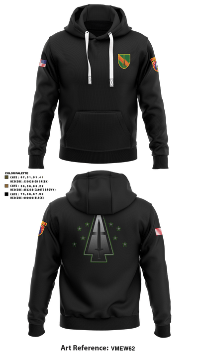 A Co, 1st BN, 4SFAB 88998967 Hoodie - 57