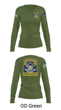 Connecticut State Police 53595968 Women's Long Sleeve V-neck Shirt - 40