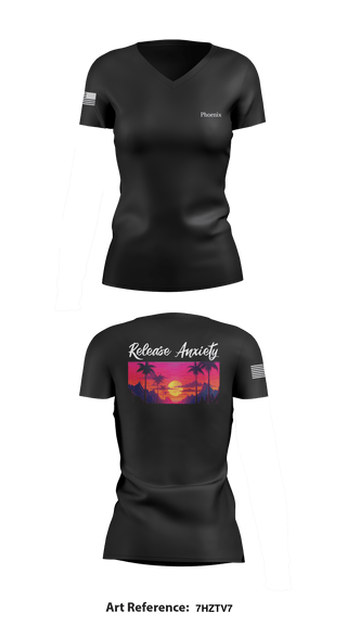 Women's Short Sleeve Vneck Shirt, Beads&Crafts, , Teamtime, Team time, sublimation, custom sports apparel, team uniforms, spirit wear, spiritwear, sports uniforms, custom shirts, team store, custom team store, fundraiser sports, apparel fundraiser