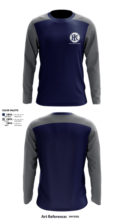 Kent Island Baseball 20036051 Long Sleeve Performance Shirt - 3