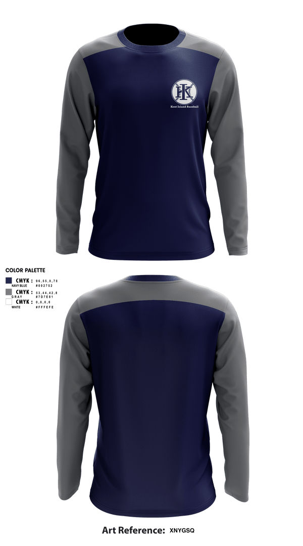 Long Sleeve Performance Shirt, Kent Island Baseball, Baseball, Teamtime, Team time, sublimation, custom sports apparel, team uniforms, spirit wear, spiritwear, sports uniforms, custom shirts, team store, custom team store, fundraiser sports, apparel fundraiser