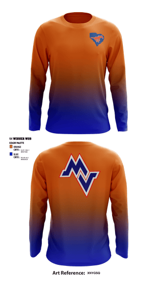 Long Sleeve Performance Shirt, Midland Valley High School Volleyball, Men's Volleyball, Teamtime, Team time, sublimation, custom sports apparel, team uniforms, spirit wear, spiritwear, sports uniforms, custom shirts, team store, custom team store, fundraiser sports, apparel fundraiser