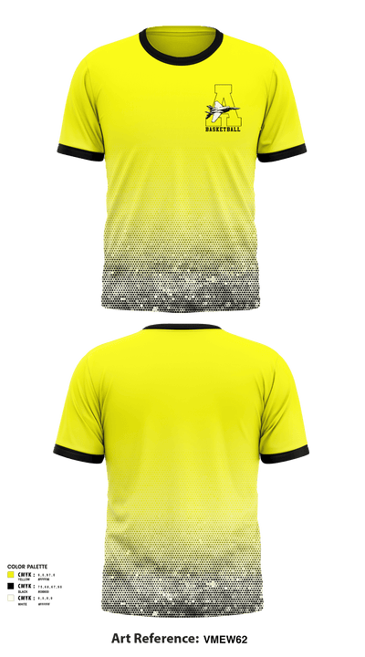 Airport High School Basketball 16474948 Short Sleeve Performance Shirt - 1
