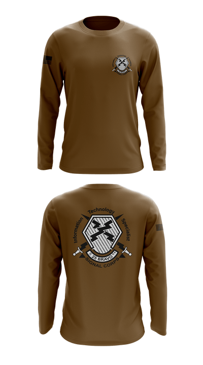 25 Bravo 48481673 Long Sleeve Performance Shirt - 1