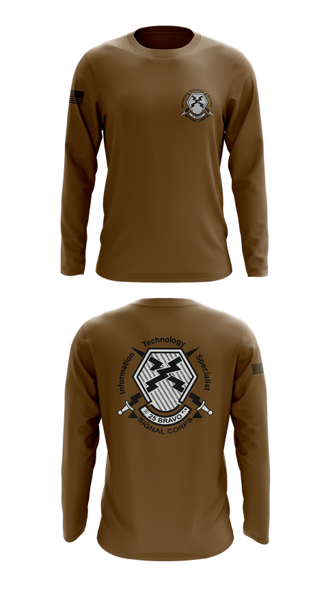 Long Sleeve Performance Shirt, 25 Bravo, Army, Teamtime, Team time, sublimation, custom sports apparel, team uniforms, spirit wear, spiritwear, sports uniforms, custom shirts, team store, custom team store, fundraiser sports, apparel fundraiser