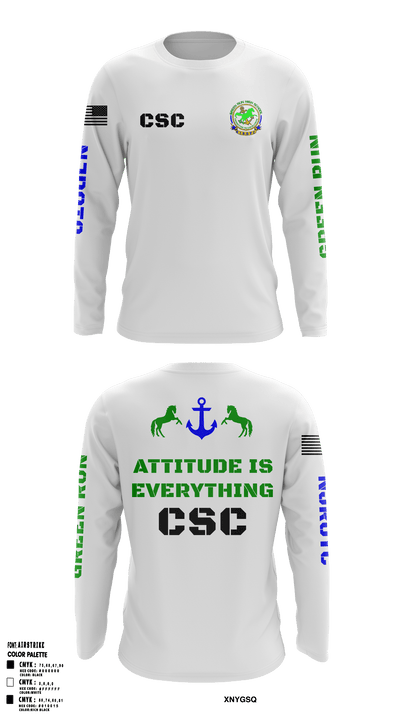 Green Run High School NJROTC 48143942 Long Sleeve Performance Shirt - 66