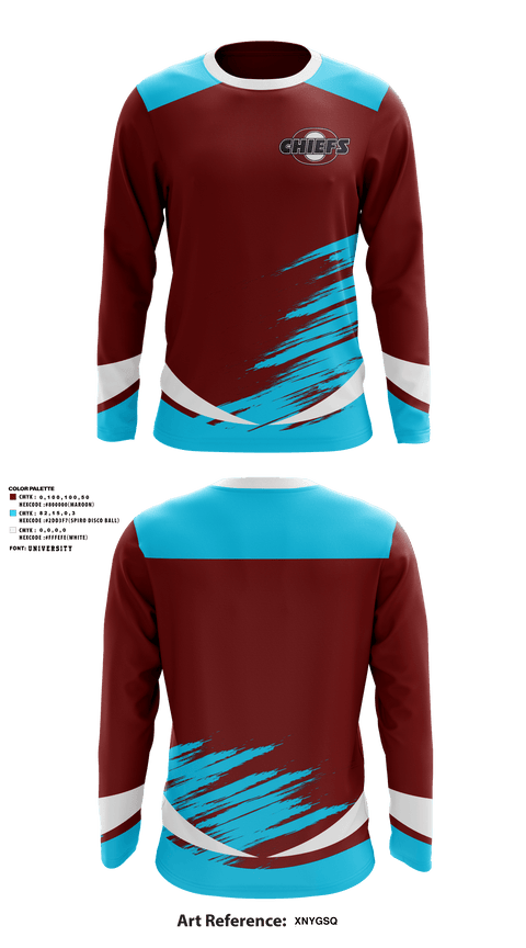 Long Sleeve Performance Shirt, Okemos High School Ice Hockey, Ice Hockey, Teamtime, Team time, sublimation, custom sports apparel, team uniforms, spirit wear, spiritwear, sports uniforms, custom shirts, team store, custom team store, fundraiser sports, apparel fundraiser