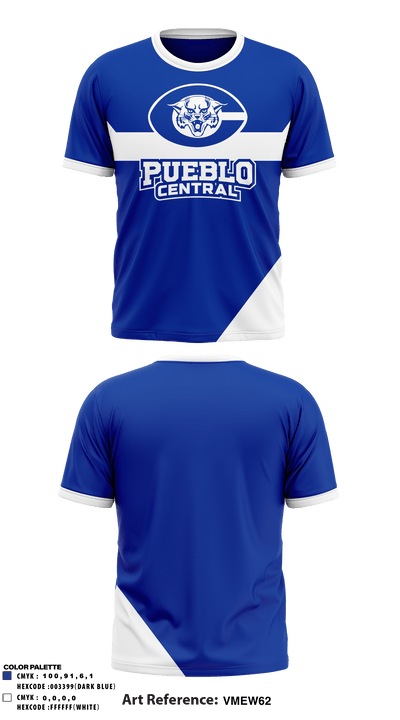 Pueblo Central High School 43431222 Short Sleeve Performance Shirt - 1