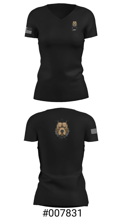 Gear dogs 6234774 Women's Short Sleeve V-neck Shirt - 19