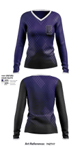 Front Range Christian High School Cheer 44410707 Women's Long Sleeve V-neck Shirt - 1