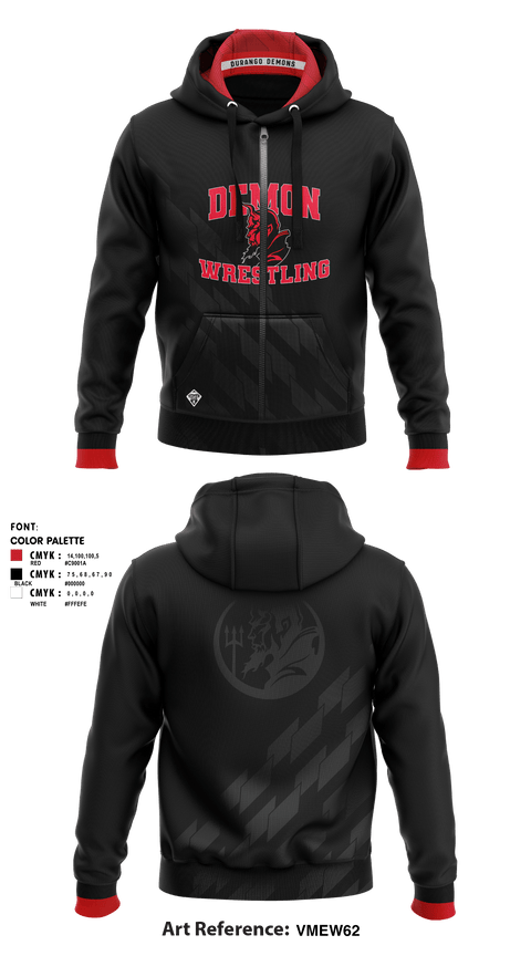 Zip Hoodie, Durango HS Wrestling, Wrestling, Teamtime, Team time, sublimation, custom sports apparel, team uniforms, spirit wear, spiritwear, sports uniforms, custom shirts, team store, custom team store, fundraiser sports, apparel fundraiser
