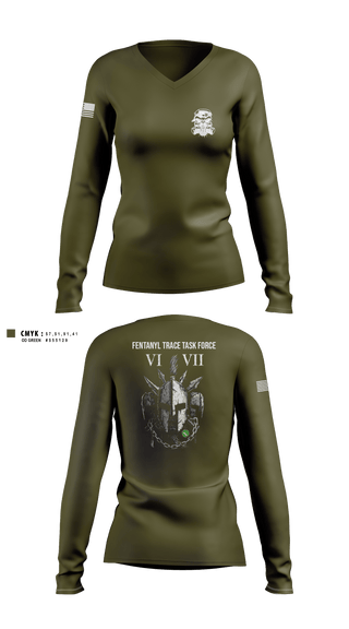 Women's Long Sleeve Vneck Shirt, FTTF, Police, Teamtime, Team time, sublimation, custom sports apparel, team uniforms, spirit wear, spiritwear, sports uniforms, custom shirts, team store, custom team store, fundraiser sports, apparel fundraiser