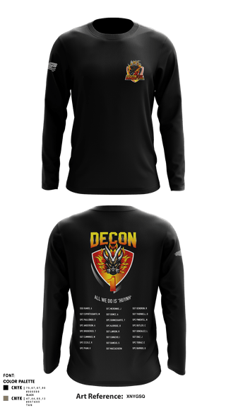 Long Sleeve Performance Shirt, 272 Chemical Company Decon 1, National Guard, Teamtime, Team time, sublimation, custom sports apparel, team uniforms, spirit wear, spiritwear, sports uniforms, custom shirts, team store, custom team store, fundraiser sports, apparel fundraiser