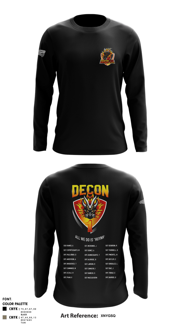 Long Sleeve Performance Shirt, 272 Chemical Company Decon 1, National Guard, Teamtime, Team time, sublimation, custom sports apparel, team uniforms, spirit wear, spiritwear, sports uniforms, custom shirts, team store, custom team store, fundraiser sports, apparel fundraiser