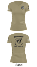 USS Detroit 43379409 Women's Short Sleeve V-neck Shirt - 24