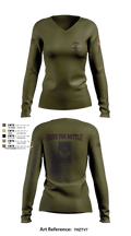 1128th Forward Support Company 33272257 Women's Long Sleeve V-neck Shirt - 1