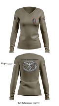 AREA 2, 12TH BN ARCG 57616910 Women's Long Sleeve V-neck Shirt - 3