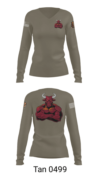 Women's Long Sleeve Vneck Shirt, , Air Force, Teamtime, Team time, sublimation, custom sports apparel, team uniforms, spirit wear, spiritwear, sports uniforms, custom shirts, team store, custom team store, fundraiser sports, apparel fundraiser
