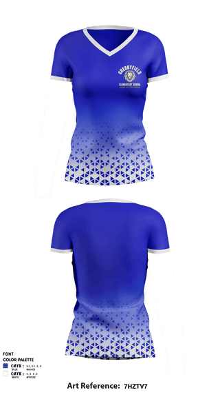 Women's Short Sleeve Vneck Shirt, Lions, Spirit Store, Teamtime, Team time, sublimation, custom sports apparel, team uniforms, spirit wear, spiritwear, sports uniforms, custom shirts, team store, custom team store, fundraiser sports, apparel fundraiser