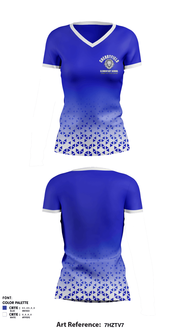 Women's Short Sleeve Vneck Shirt, Lions, Spirit Store, Teamtime, Team time, sublimation, custom sports apparel, team uniforms, spirit wear, spiritwear, sports uniforms, custom shirts, team store, custom team store, fundraiser sports, apparel fundraiser
