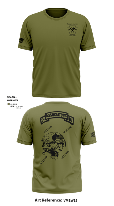 1-111th IN BN ** 38506759 Short Sleeve Performance Shirt - 9