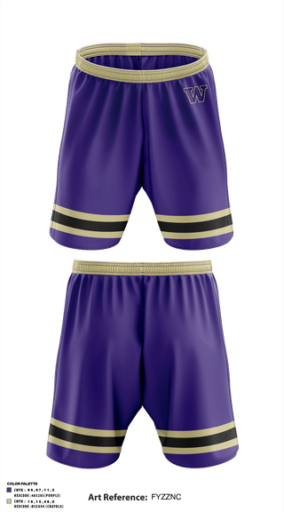 Athletic Shorts With Pockets, Washington High School Golf, Golf, Teamtime, Team time, sublimation, custom sports apparel, team uniforms, spirit wear, spiritwear, sports uniforms, custom shirts, team store, custom team store, fundraiser sports, apparel fundraiser