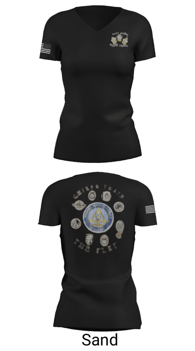 Trident Training Facility Kings Bay 40066174 Women's Short Sleeve V-neck Shirt - 23