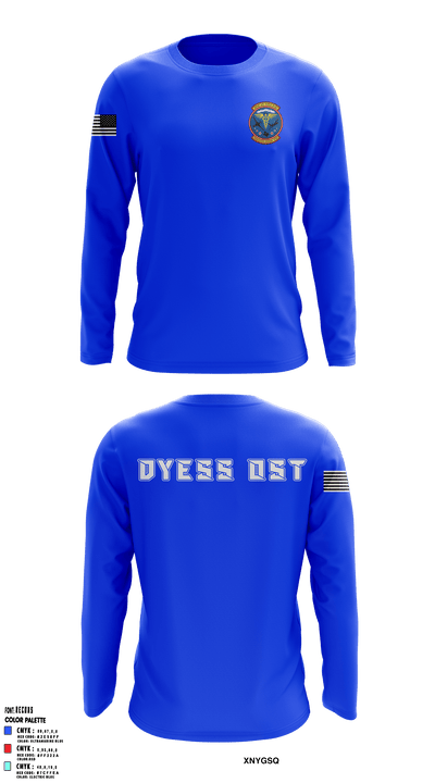 Dyess AFB Operational Support Team 10526750 Long Sleeve Performance Shirt - 8