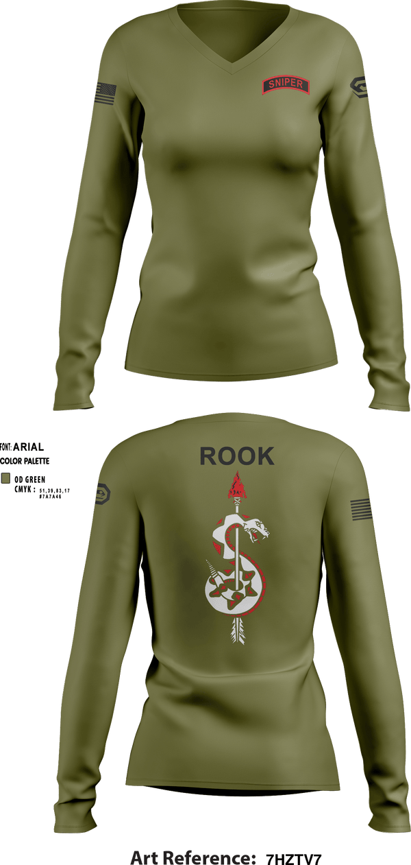 Women's Long Sleeve Vneck Shirt, , Army, Teamtime, Team time, sublimation, custom sports apparel, team uniforms, spirit wear, spiritwear, sports uniforms, custom shirts, team store, custom team store, fundraiser sports, apparel fundraiser