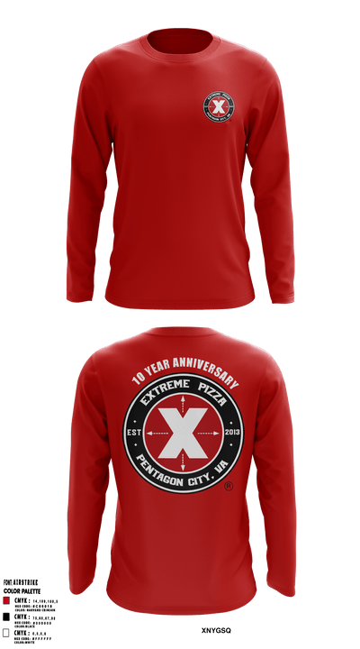 Extreme Pizza 64264701 Long Sleeve Performance Shirt - 3