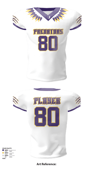 Football Jersey, San Antonio Predators, Football, Teamtime, Team time, sublimation, custom sports apparel, team uniforms, spirit wear, spiritwear, sports uniforms, custom shirts, team store, custom team store, fundraiser sports, apparel fundraiser