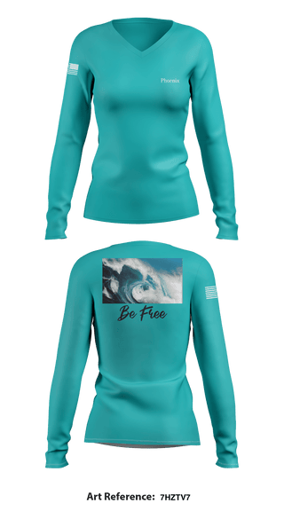 Women's Long Sleeve Vneck Shirt, Beads&Crafts, , Teamtime, Team time, sublimation, custom sports apparel, team uniforms, spirit wear, spiritwear, sports uniforms, custom shirts, team store, custom team store, fundraiser sports, apparel fundraiser