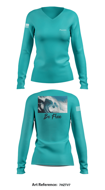 Beads&Crafts 90597021 Women's Long Sleeve V-neck Shirt - 1