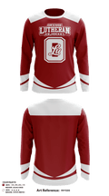 Orange Lutheran High School Ice Hockey 479023947 Long Sleeve Performance Shirt - 1