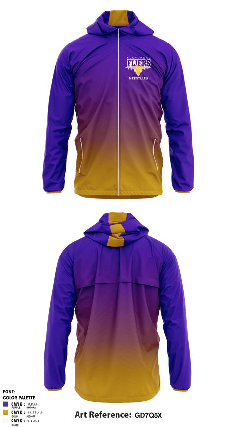 Windbreaker, Flandreau High School Wrestling, Wrestling, Teamtime, Team time, sublimation, custom sports apparel, team uniforms, spirit wear, spiritwear, sports uniforms, custom shirts, team store, custom team store, fundraiser sports, apparel fundraiser