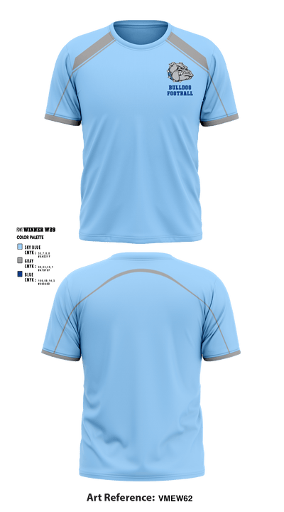 West Rowan Bulldogs 87217421 Short Sleeve Performance Shirt - 1