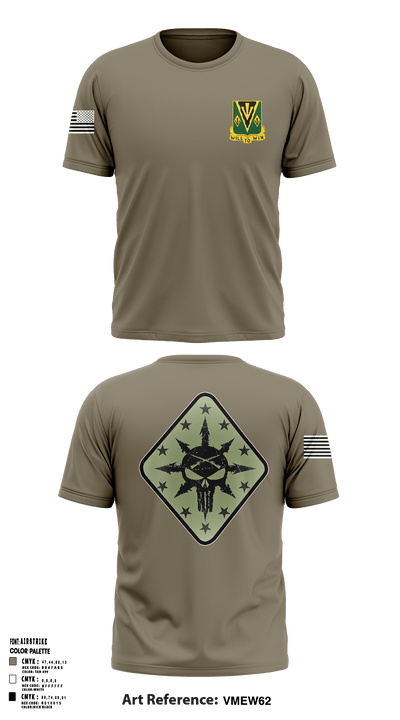 C Co 1-635th AR 23122236 Short Sleeve Performance Shirt - 3