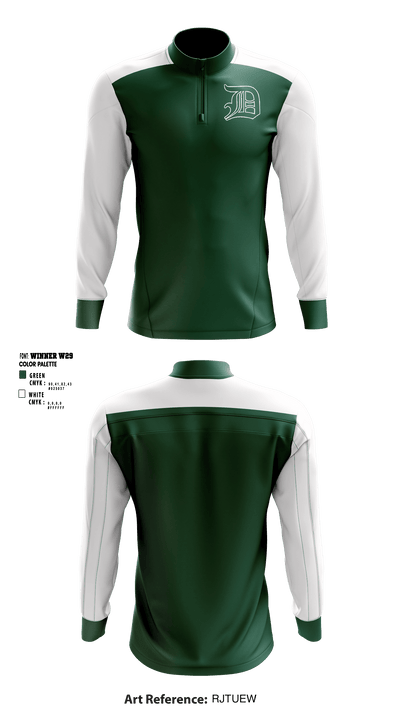 Dallas County High School 10017902 Quarter Zip Jacket - 1