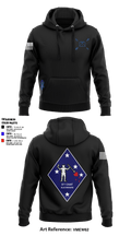 BLT 2d Battalion, 1st Marines, Weapons Co, CAAT Blue 79953351 Hoodie - 3
