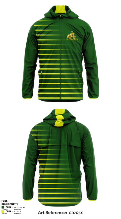 Aguilar Public High School 10671701 Windbreaker - 1
