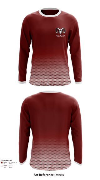 Long Sleeve Performance Shirt, Hill-McCloy High School Basketball, Men's Basketball, Teamtime, Team time, sublimation, custom sports apparel, team uniforms, spirit wear, spiritwear, sports uniforms, custom shirts, team store, custom team store, fundraiser sports, apparel fundraiser