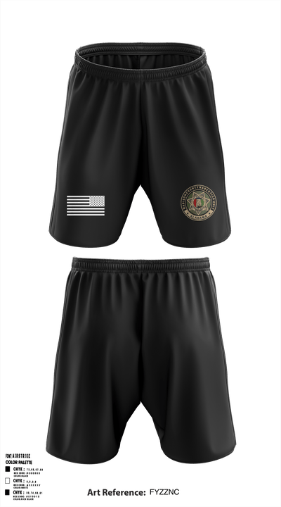 Narcotics Unit Alabama 64071055 Athletic Shorts With Pockets - 1