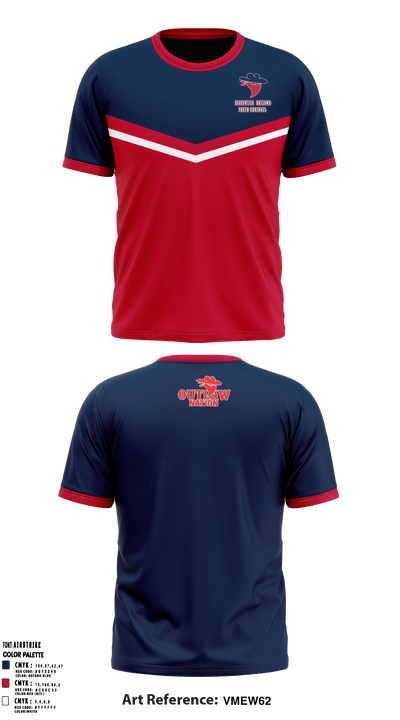 Saugerties Outlaws 20780337 Short Sleeve Performance Shirt - 8
