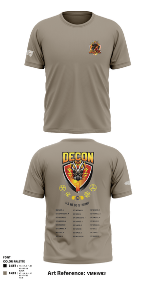 Short Sleeve Performance Shirt, 272 Chemical Company Decon 1, National Guard, Teamtime, Team time, sublimation, custom sports apparel, team uniforms, spirit wear, spiritwear, sports uniforms, custom shirts, team store, custom team store, fundraiser sports, apparel fundraiser