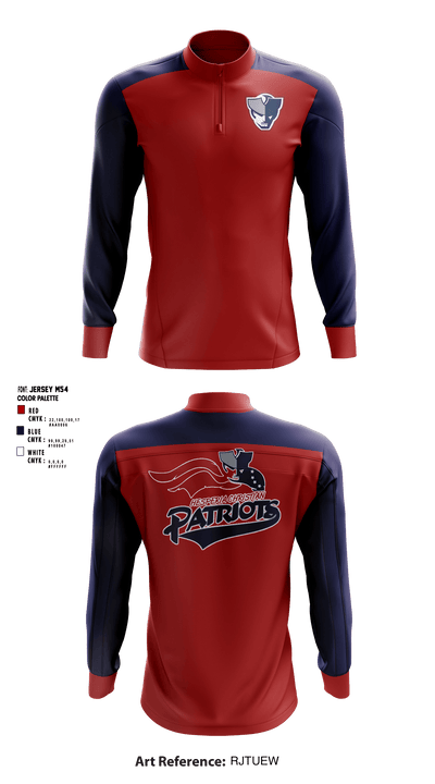 Hesperia Christian High School 2281005 Quarter Zip Jacket - 1