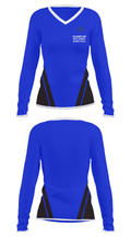 Williamstown High School Basketball 17286852 Women's Long Sleeve V-neck Shirt - 25
