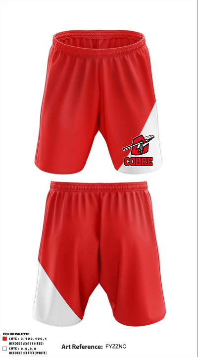 Cobre High School 11703471 Athletic Shorts With Pockets - 1