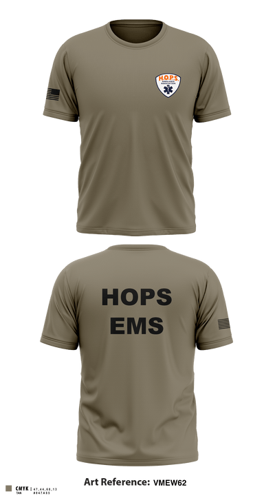 HOPS EMS 88989109 Short Sleeve Performance Shirt - 4