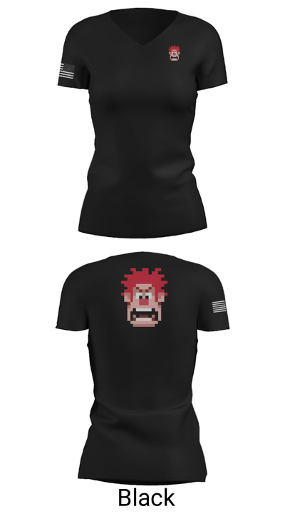 MCSO K9 58820487 Women's Short Sleeve V-neck Shirt - 21