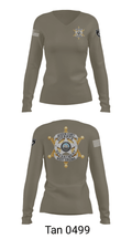 Jackson County Sheriff's Department Criminal Investigations 68509731 Women's Long Sleeve V-neck Shirt - 41
